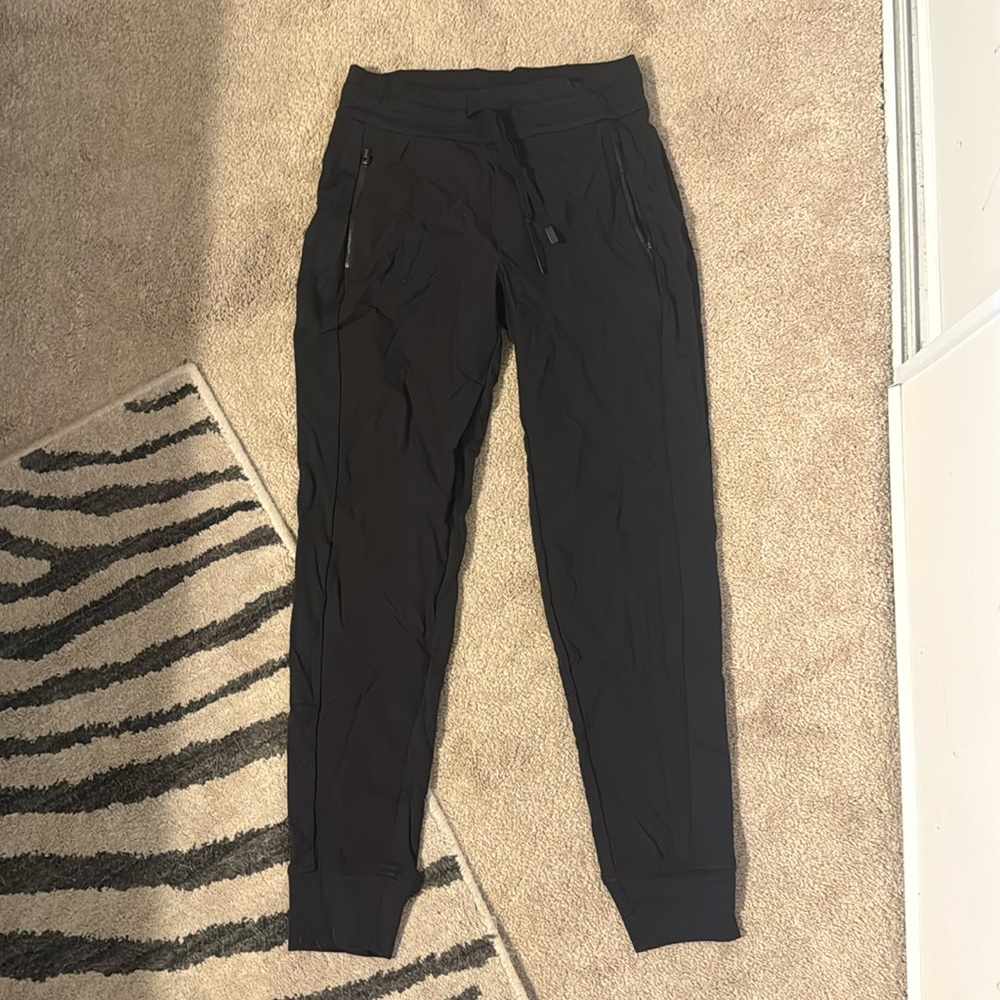 Black athletic joggers